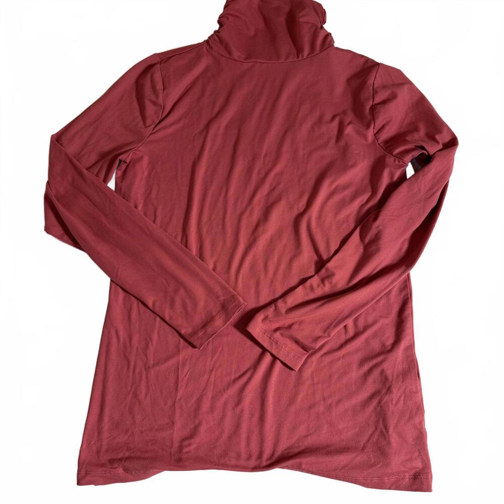 ZENANA Wms XL Dark Winter Rose‎ Colored Light weight Mock Turtleneck